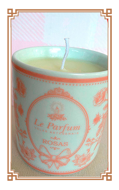 Vela perfumada de Rosas