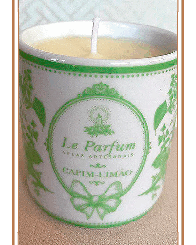 Vela perfumada de Capim limão