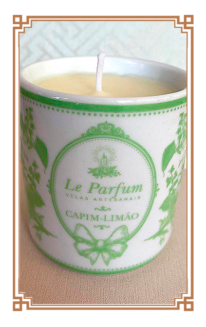 Vela perfumada de Capim limão